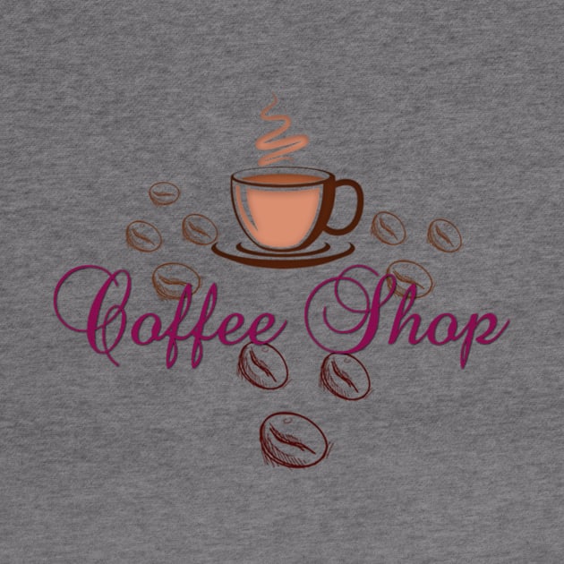 coffee shop t  design by naugitaartworld